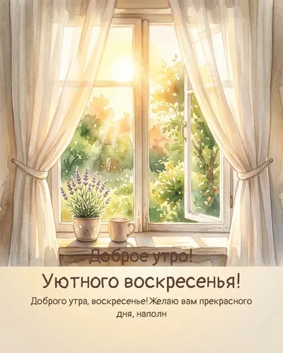 Доброе утро! Уютного воскресенья! — morning sun 04